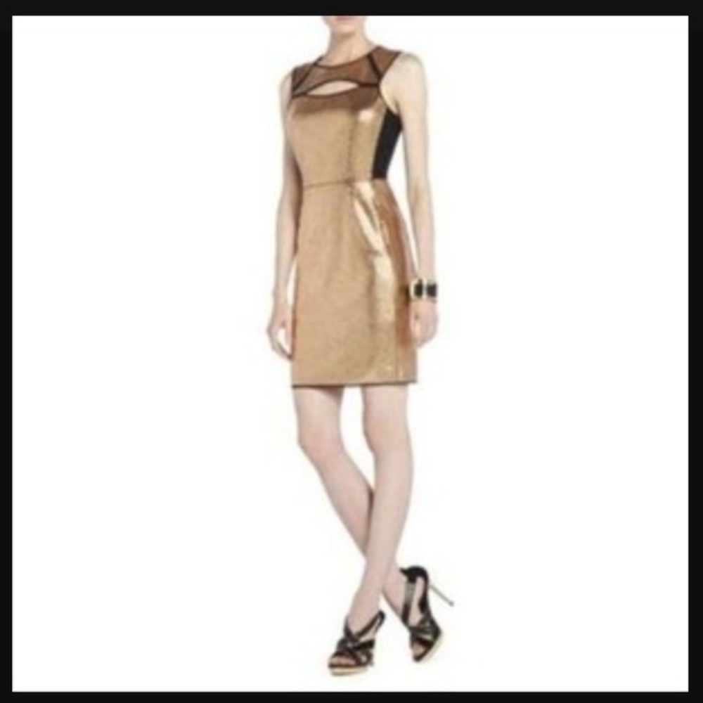 BCBG MAX AZRIA BREONA SEQUINED SHEATH DRESS